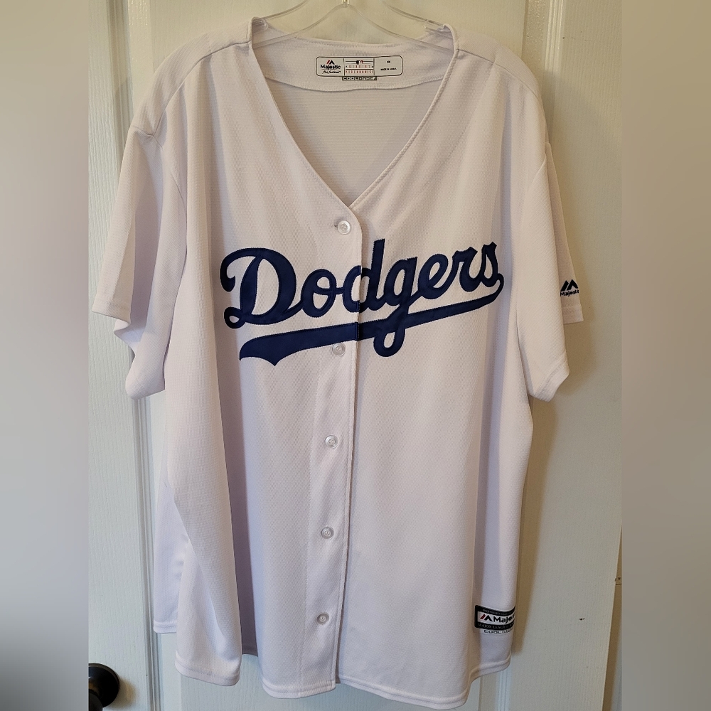 Majestic Los Angeles Dodgers MLB Coolbase Jersey  XXL Genuine Merchandise
